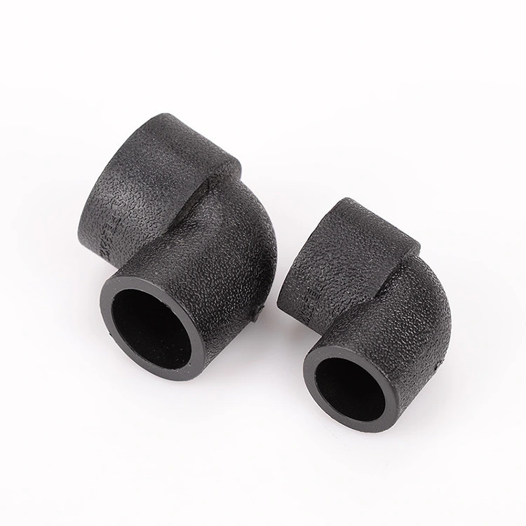 Αποστραγγιστική μηχανική HDPE 90 ° αγκώνα