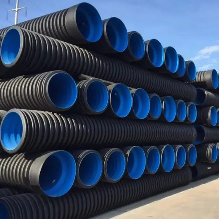 HDPE διπλό τοίχο κυματοειδές σωλήνα