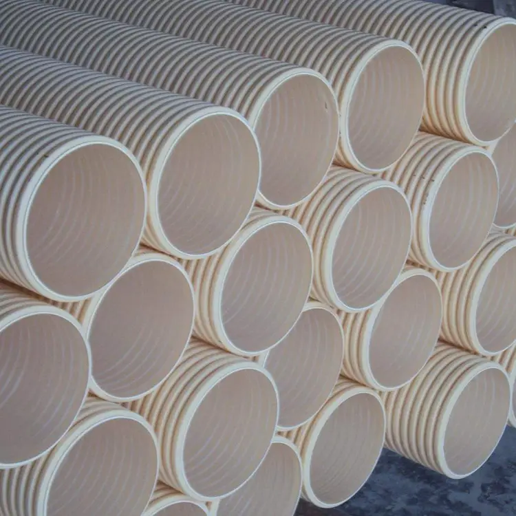 PVC-U Διπλό τοίχο κυματοειδές σωλήνα